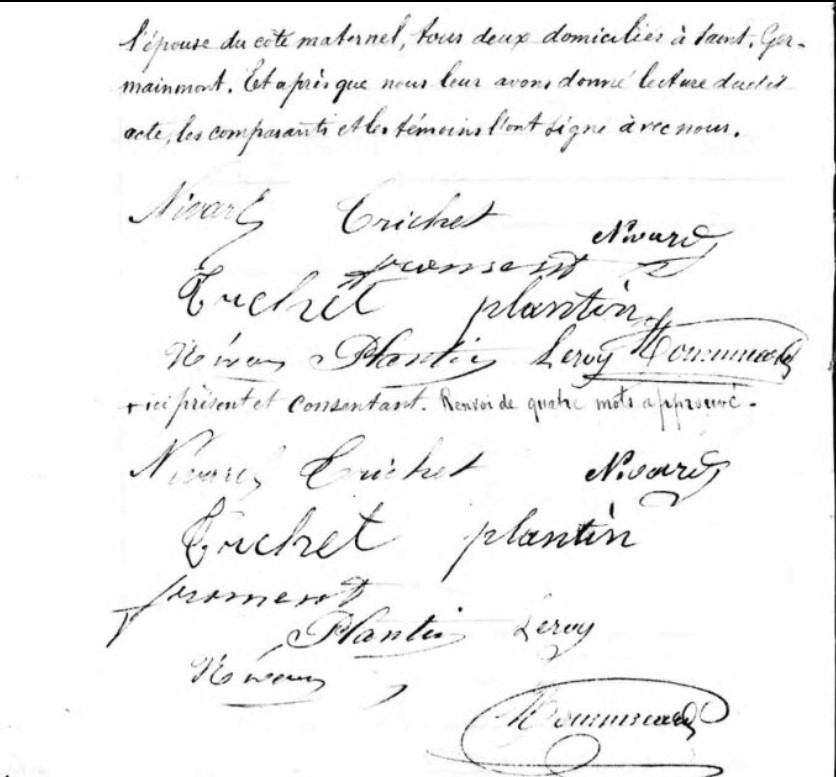 Mariage Nivard Paul Nicolas - Trichet Marie Josephine 26_10_1887 -3.jpg